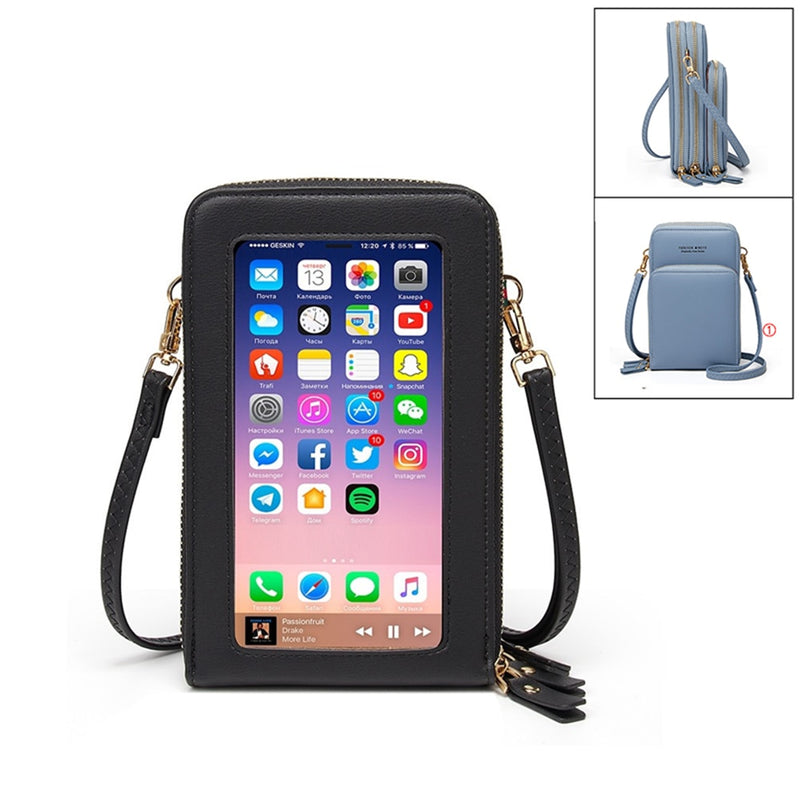 New Women PU Leather Shoulder bags Female Large Capacity Crossbody Bags Girls Multi-functional Handbag Phone Purse Dropshipping