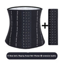 Sauna Sweat Belt Sweat To Lose Weight Woman Postpartum Waist Trainer Slimming Sheath Woman Flat Belly Fat Burning Girdle Corset