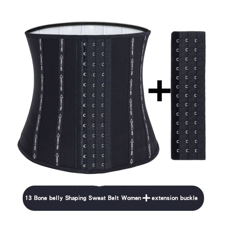 Sauna Sweat Belt Sweat To Lose Weight Woman Postpartum Waist Trainer Slimming Sheath Woman Flat Belly Fat Burning Girdle Corset