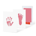 Safe Non-toxic Baby Footprints Handprint No Touch Skin Inkless Ink Pads Kits for 0-10 Months Newborn Pet Dog Footprint Souvenir