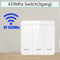 1/2/3 Gang Wireless Wall Switch RF 433Mhz Interruptor Light Switch Remote Control 86 10A 110V 220V Receiver for Lamp LED Fan