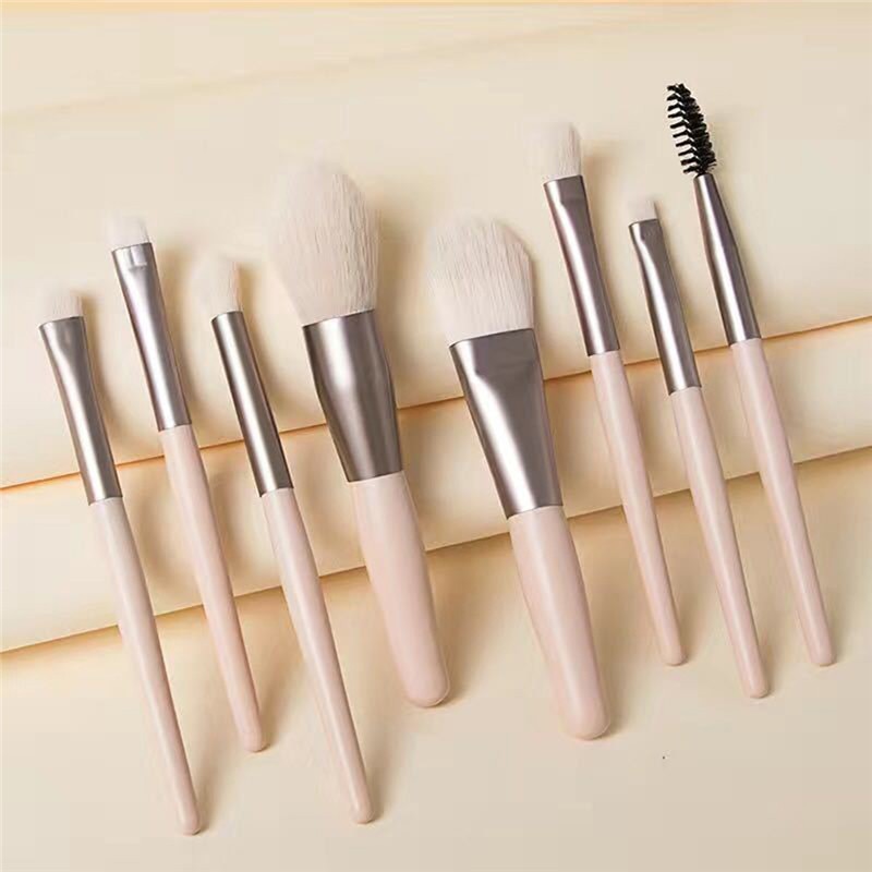 4/6/8Pcs Makeup Brushes Set With Bag Lip Eye Shadow Brush Professional Cosmetic Brushes Kit Travel Mini Makeup Brush beauty tool