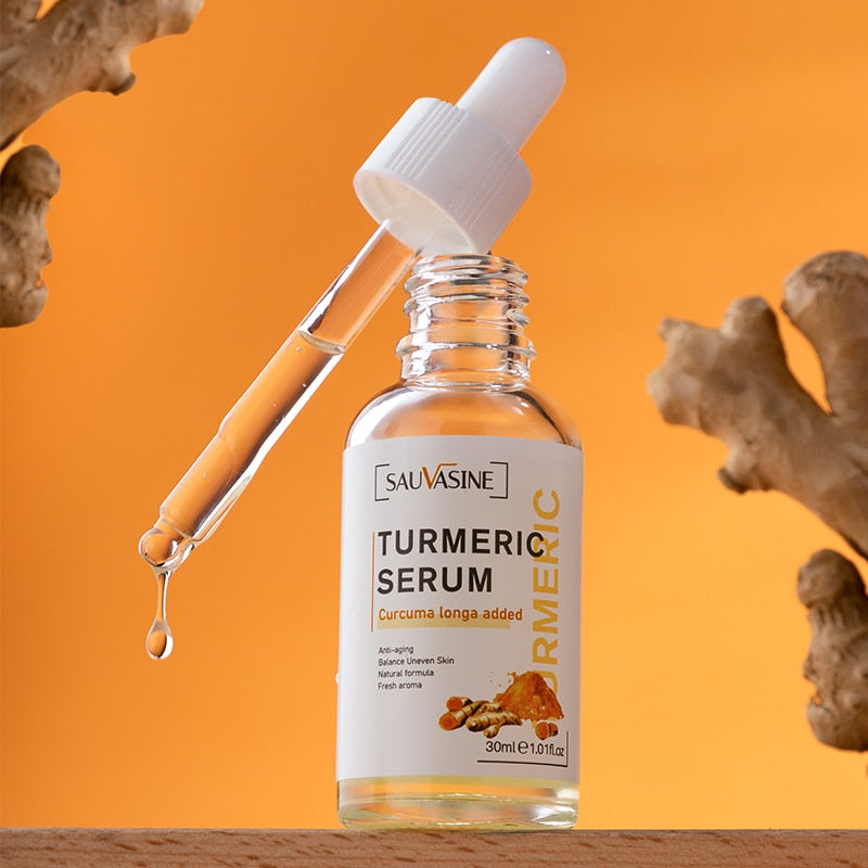 30ml Turmeric Serum Skin Glow To Lightening Acne Dark Patches, Acne Bright Dark Spot Corrector Face Whitening Serum Skin Care