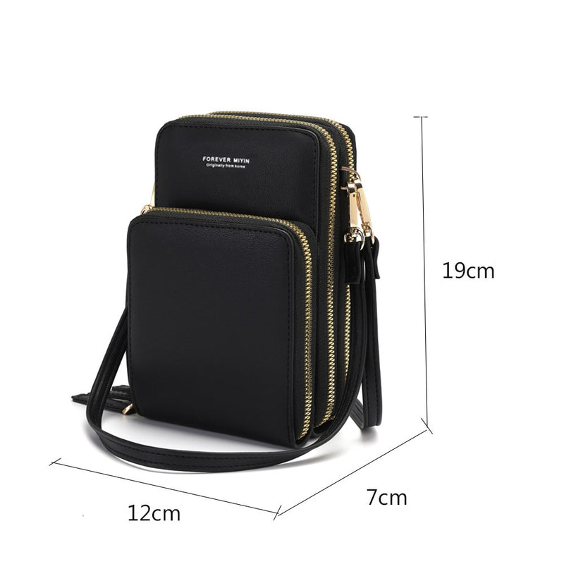 New Women PU Leather Shoulder bags Female Large Capacity Crossbody Bags Girls Multi-functional Handbag Phone Purse Dropshipping