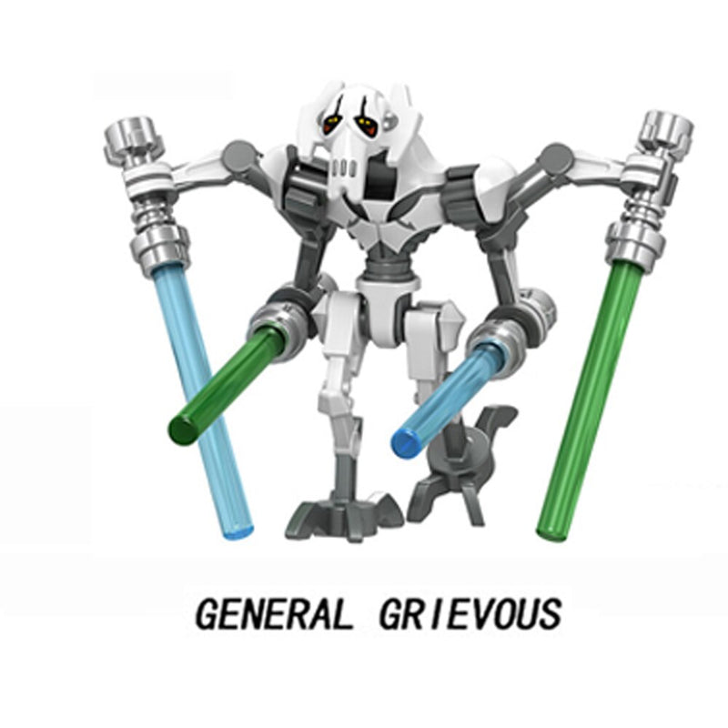 Disney R2-D2 Building Blocks C-3PO General Grievous R4-P17 K-2SO IG88 Battle Buzz Droid Star Bricks Action Figures Christmas Toy