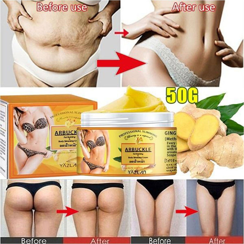 Ginger Fat Burning Cream Massage Body Toning Slimming Gel Loss Weight Shaping Health Care Muscle Massage Cream