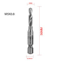 1/6Pcs Tap Drill Bit Set Hex Shank Titanium Plated HSS Screw Thread Bit Screw Machine Compound Tap M3 M4 M5 M6 M8 M10 Hand Tools