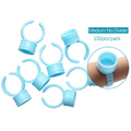 100pcs Disposable Ring Caps Microblading Tattoo Ink Cup For Permanent Pigment Holder Rings Accessories Makeup Tattoo Tools