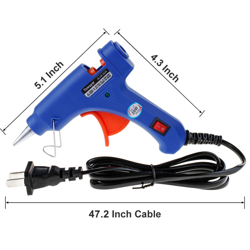 Hot Melt Glue Gun with 7mm*100m Glue Sticks 20W Electric Mini Household Heat Temperature Thermo Tool Industrial Repair Tools Gun