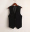 Summer V-Neck Vest Women Thin Loose Waistcoat Single Breasted Sleeveless Blazer Feminino Short Slim Veste Femme Tide XXXL