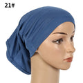 Ramadan Undercap Head Cover for Jewish Instant Jersey Bonnet Hijab Turbans for Women Muslim Fashion Inner Cap Turbante Capelli