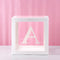 Baby Shower Box Custom Alphabet Name Transparent Balloon Box Birthday Party Decoration Kids DIY Wedding Baby Shower Suppiles