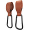 Convenient Baby Stroller Hooks Clips Stroller Accessories Aluminum Alloy Carabiner for Hanging Diaper Bags PU Leather