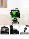 Pracmanu Laser Level 12 Lines 3D level Self-Leveling Horizontal and Vertical Cross Super Powerful Green Laser Beams