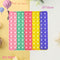 Rainbow Push Bubble Pop Fidget Stress Relief Squeeze Ball Toy for Kid Children Antistress Game Hand Simple Dimple Relax Adult