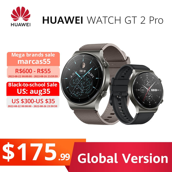 In stock Global Version HUAWEI Watch GT 2 pro SmartWatch 14days Battery Life GPS Wireless Charging  GT2 PRO