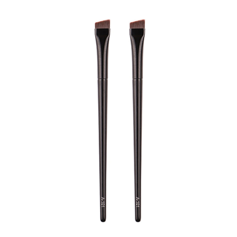 Professional Eye Makeup Brushes Black Flat Eyeliner Brush Eyebrow Application Lip Makeup Brush Eye Patch Makeup Tools 2/3pcs