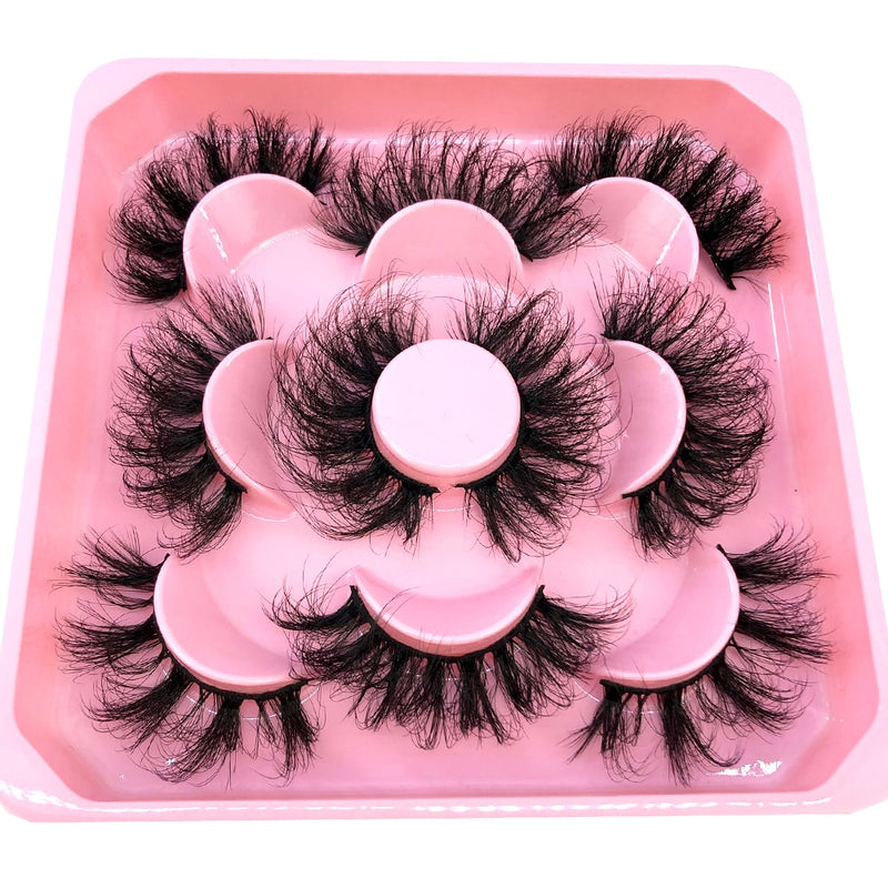 2022 New 5 pairs natural false eyelashes fake lashes long makeup 3d mink lashes eyelash extension mink eyelashes short eyelashes
