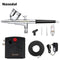 Nasedal NT-19 Dual-Action Airbrush Compressor Kit 0.3mm Airbrush Spray Gun for Nail Airbrush Model Cake Car Fish Shoes Painting