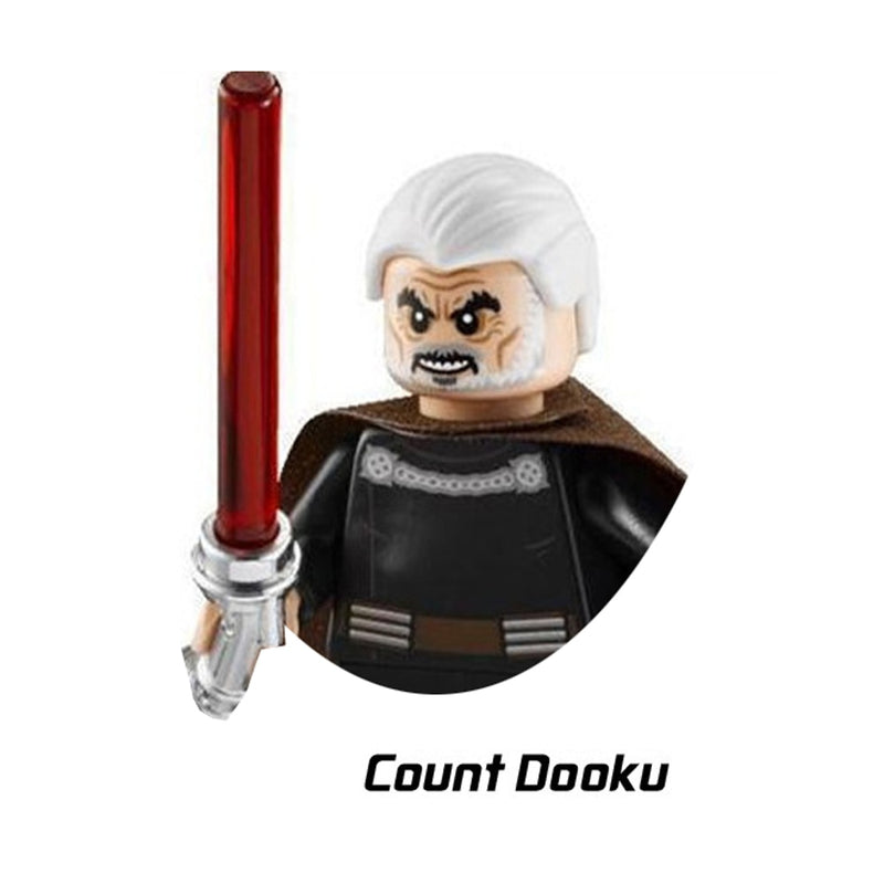Disney Luke Skywalker Ahsoka Tano Building Block Yoda Obi-Wan Kenobi Sith Kylo Ren Count Dooku Starkiller Brick Figure Toy