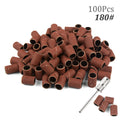 100pcs 80''/120''/180" Nail Art Sanding Bands Gel Polish Remover Tool Accessory for Electric Nail Machine Nail Drill Bits