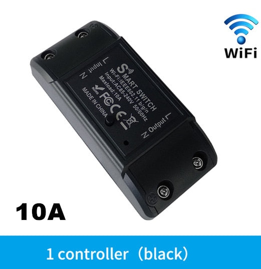 Tuya WiFi Mini DIY Smart Switch 10A 16A Light APP Remote Timing Wireless Control Relay Automation Modules Work Alexa Google