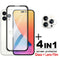 For iPhone 14 Pro Glass iPhone 14 Pro Max Tempered Glass 2.5D Full Cover Glue Screen Protector iPhone 14 13 12 Pro Max Lens Film