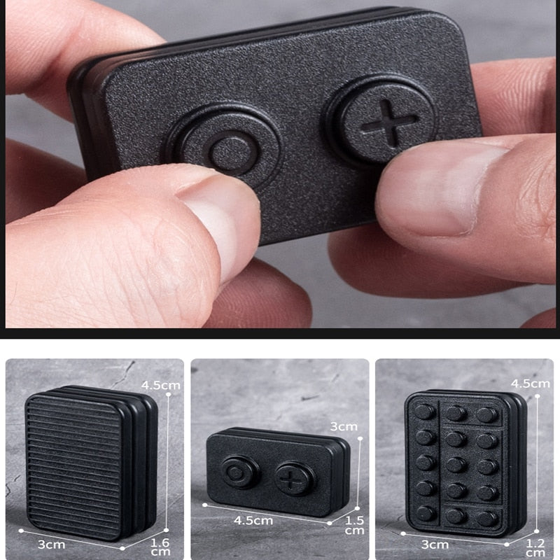 Fun ABS Magnetic Sliders EDC Fidget Push Clickers Haptic Antistress Adults Focus Desk Toy ADHD Sensory Fidget Toy Kids Gift