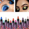 Pearlescent Eyeshadow Pen 12 Colors Lasting Waterproof Not Blooming Shiny Glitter Silkworm Gel Pen Eye Shadow Pencil Cosmetic