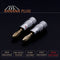20pcs/10pairs Nakamichi BANANA PLUGS 24K Gold-plated 4MM Banana Connector with Screw Lock For Audio Jack Speaker Plugs Black&amp;Red