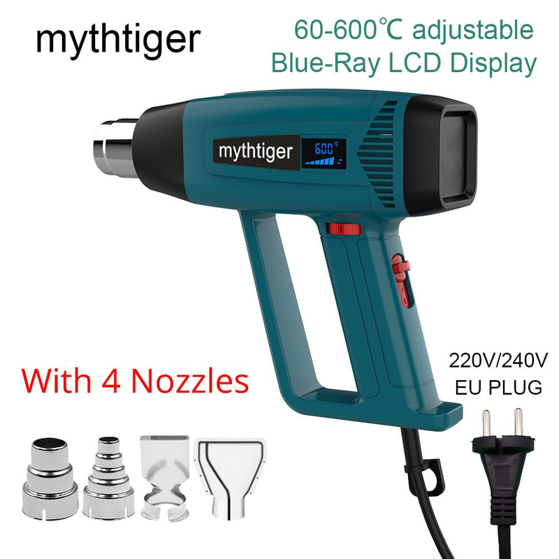 2000W LCD/NO LCD Heat Gun Variable Temperature Advanced Electric Hot Air Gun Power Tool Hair dryer for soldering Thermoregulator