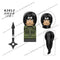 Naruto Sasuke Sakura Kakashi Obito Jiraiya Tsunade anime dolls Mini Action toy Figures cartoon Assemble blocks kid Birthday gift