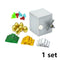 Food Building Blocks City Friend Accessories Bread Chips Roast Chicken Pizza Hot Dog Fish Fruit Carrot Basket Classic DIY Bricks