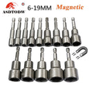 6mm-19mm impact Socket Magnetic Nut Screwdriver 1/4 hex key set Drill Bit Adapter for Power Drills Impact Drivers Socket kit