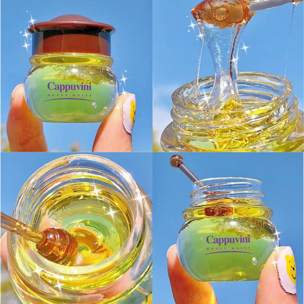 Cappuvini Moisturizing Lip Gloss Lip Balm Nourishing Anti-wrinkle Anti-cracking Unisex Lip Oil Honey Peach Sleeping Lip Care