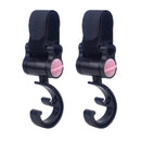 1/2pcs Baby Hanger Baby Bag Stroller Hooks Pram Rotate 360 Degree Baby Car Seat Accessories Stroller Organizer Bebes Accessories