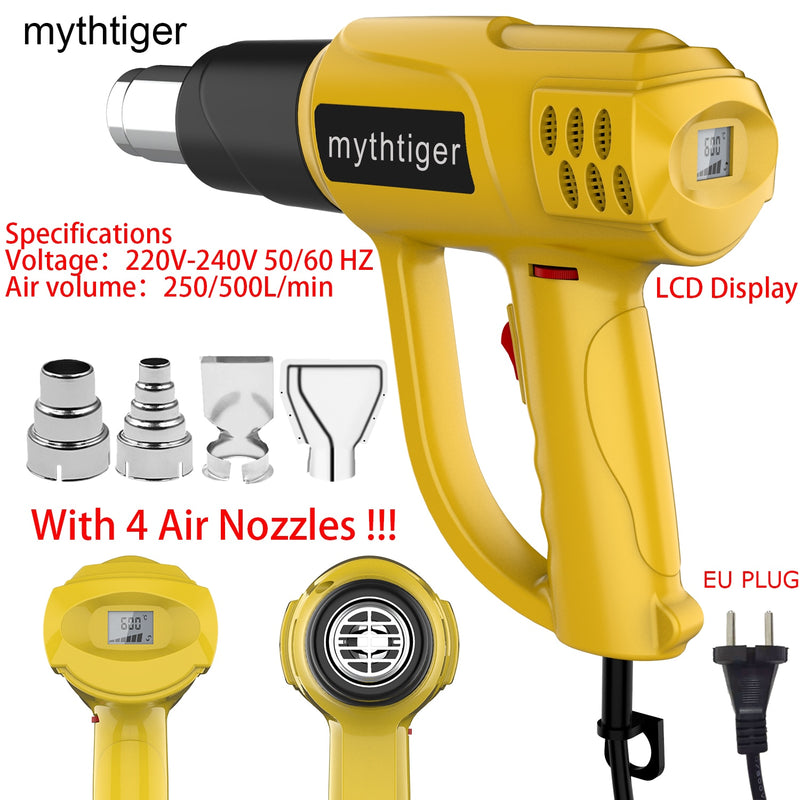2000W LCD/NO LCD Heat Gun Variable Temperature Advanced Electric Hot Air Gun Power Tool Hair dryer for soldering Thermoregulator