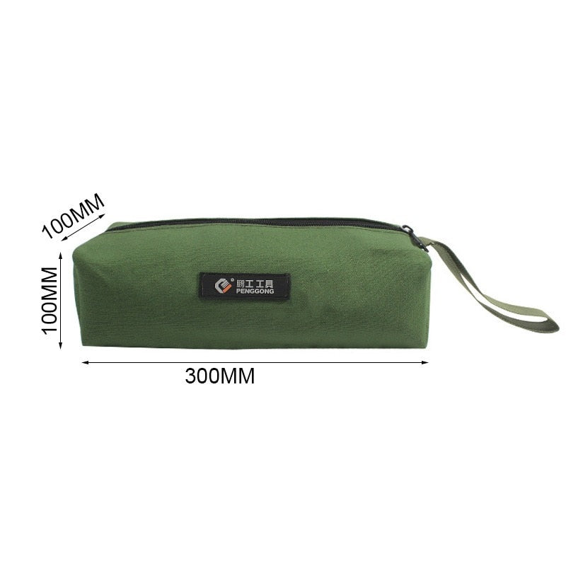 Durable Thick Canvas Pouch Tool Bags Storage Organizer Instrument Case Portable For Electrical Tool Tote Bag Multifunction Case