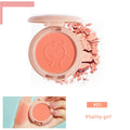 New 6 Colors Blush Makeup Palette Mineral Powder Red Rouge Lasting Natural Cream Cheek Tint Orange Peach Pink Blush Cosmetic