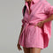 Women Tracksuits Shirt With Mini Shorts Cotton Two Pieces Sets Fashion Clothing Outfits Women Blouses Fashion Tracksuits