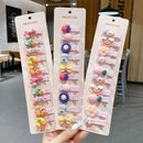 Children Hairpin Fruit Hair Clips Baby Side Bangs Clip for Kawaii Girls Headdress Hair Accessories Baby Bows 10 PCS 2021 New