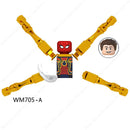 LG1002 Disney Building Blocks Luminous With Motorcycle Plastic mini action toy Figures Children Toys birthday gifts