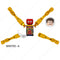 LG1002 Disney Building Blocks Luminous With Motorcycle Plastic mini action toy Figures Children Toys birthday gifts
