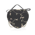 Hot Sale Sweet Lace Round Handbags High Quality PU Leather Women Crossbody Bags for Women 2022 Small Fresh Flower Chain Shoulder