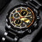 Luxury Brand Mens Watches Fashion Men Sports Stainless Steel Quartz Wrist Watch Luminous Clock Man Business Watch часы мужские
