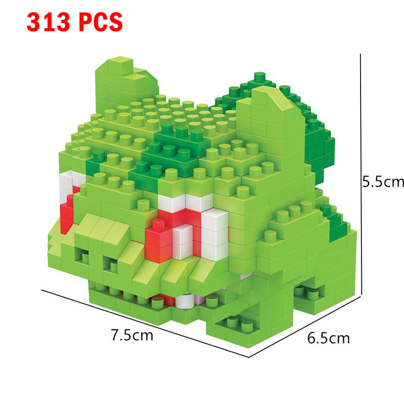 Pokemon Small Building Pokemon Blocks Small Cartoon Picachu Animal Model Education Game Graphics Pokemon Toys For Kids Birthday