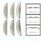 1 Pair Profession Brow Stamp Sponge Stencil with Handle Lazy Quick Make Up Eyebrow Template Seal Spare Eyebrow Powder Print Tool