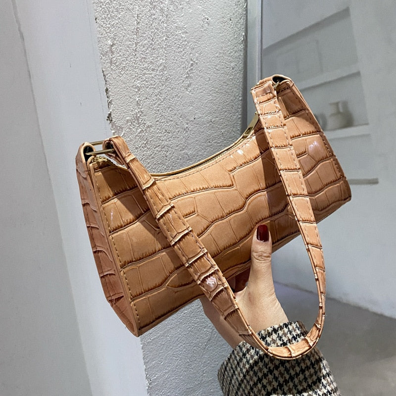 Fashion Exquisite Shopping Bag Retro Casual Women Totes Shoulder Bags Female Leather Solid Color Chain Handbag for Women 2022