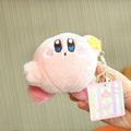 Kirby Keychain Kawaii 12Cm Cartoon Pink Star Keyring Soft Stuffed Plush Toys Cute Gifts Plushies For Girls Friends Childrens