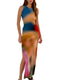 Sleeveless Backless Maxi Dress Women 2022 Summer Bodycon Elegant Sexy Tie Dye Outfits Ladies Birthday Party Club Sundress